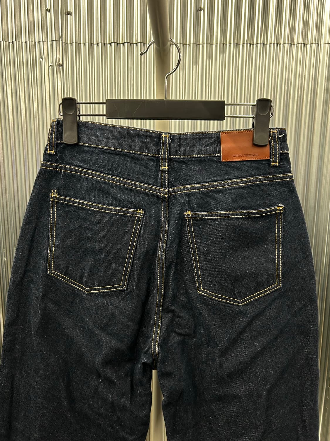 WITHOUT SUMMER 다크 와이드 데님 상품이미지4