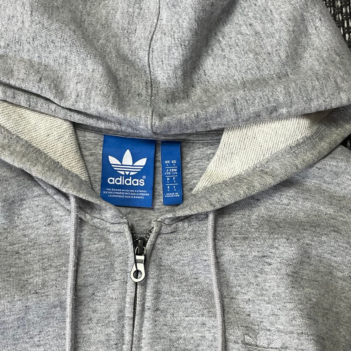 아이다스 그레이 파이어버드 후드집업 L 상품이미지4