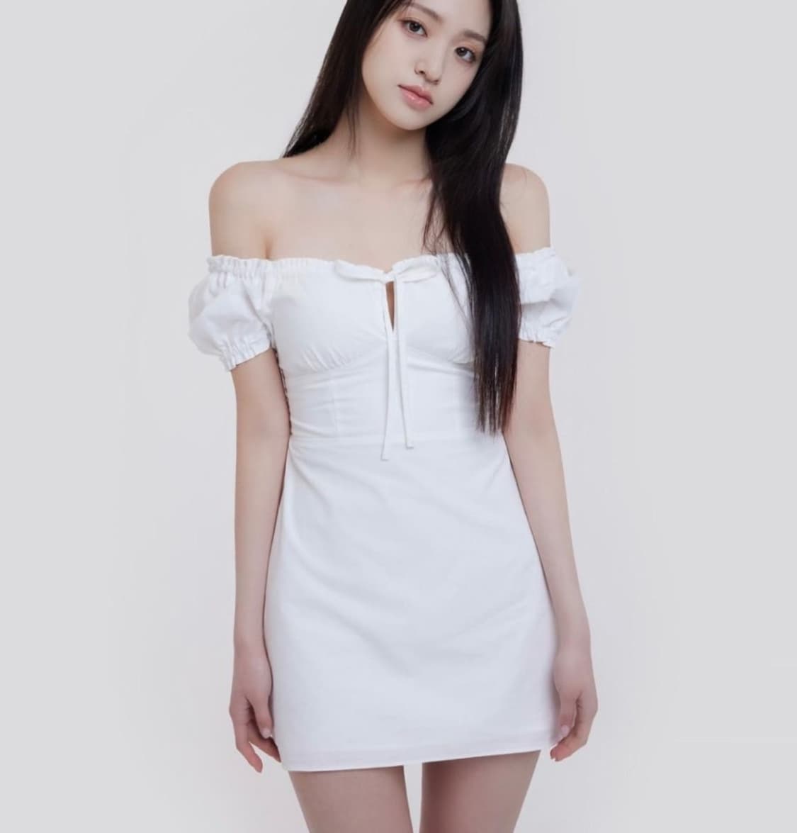 델라인 미연 원피스 화이트  상품이미지2