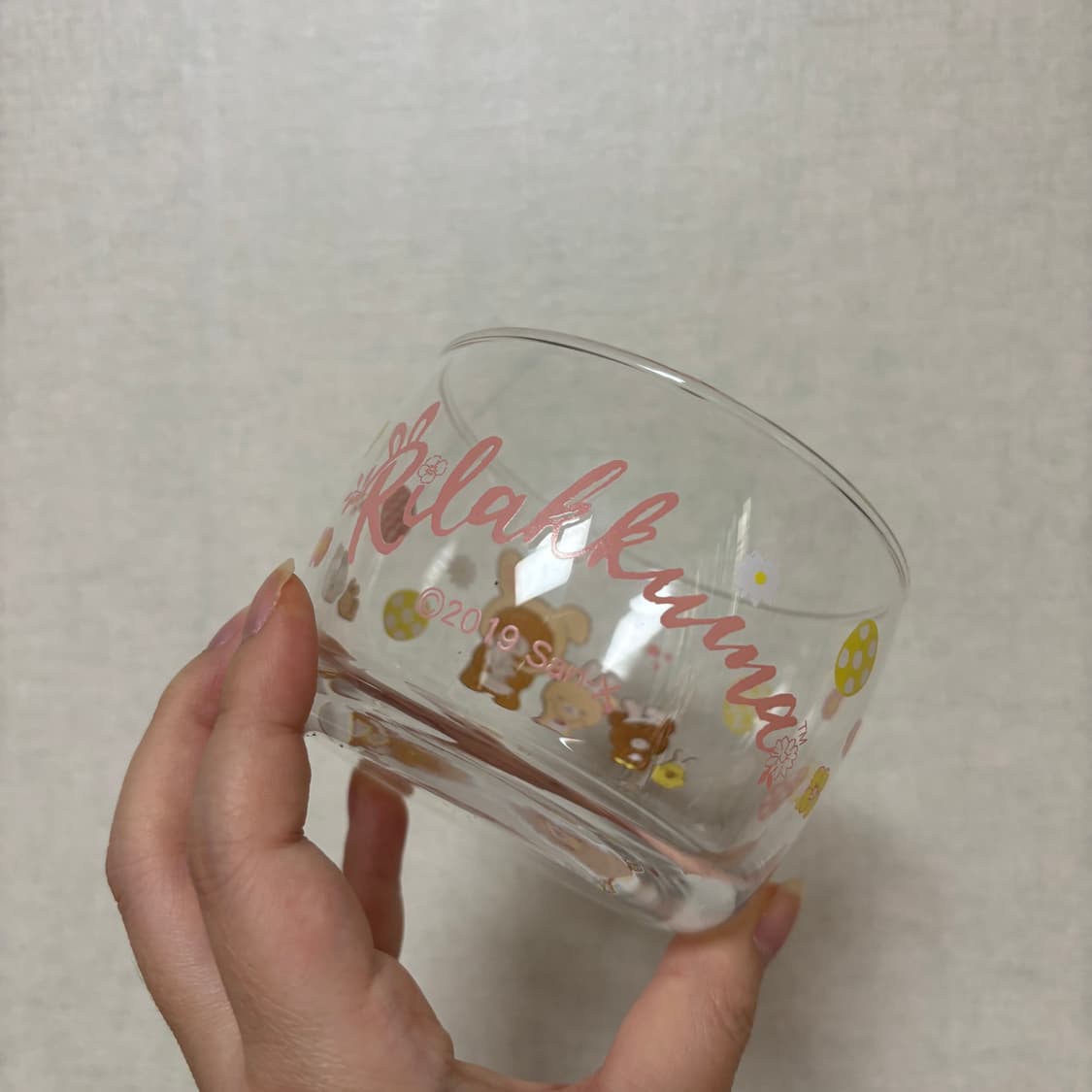 고전 산엑스 우사기 리락쿠마 유리컵 상품이미지3