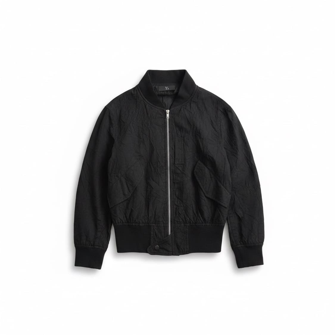 (1) Y’s 요지 야마모토 코튼 플리츠 MA-1 봄버 자켓 상품이미지1