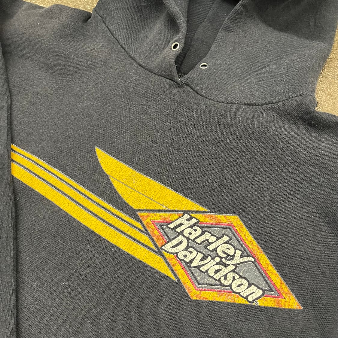 90s 할리데이비슨 프린팅 후드티 (105) 상품이미지4