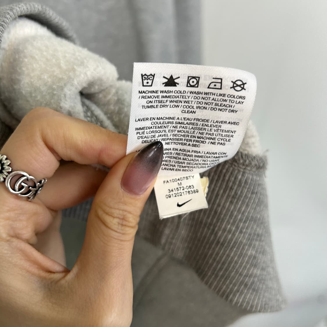 나이키 남성 기모 후드티 M 상품이미지4