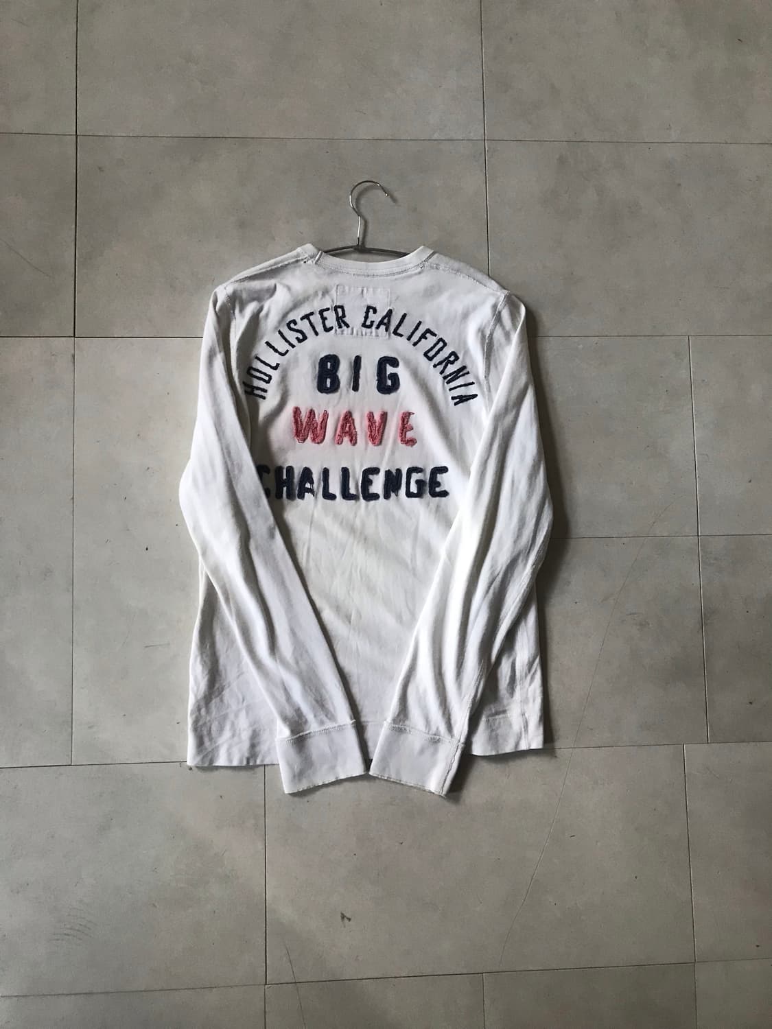 홀리스터 아이보리 빅로고 롱슬리브 상품이미지7