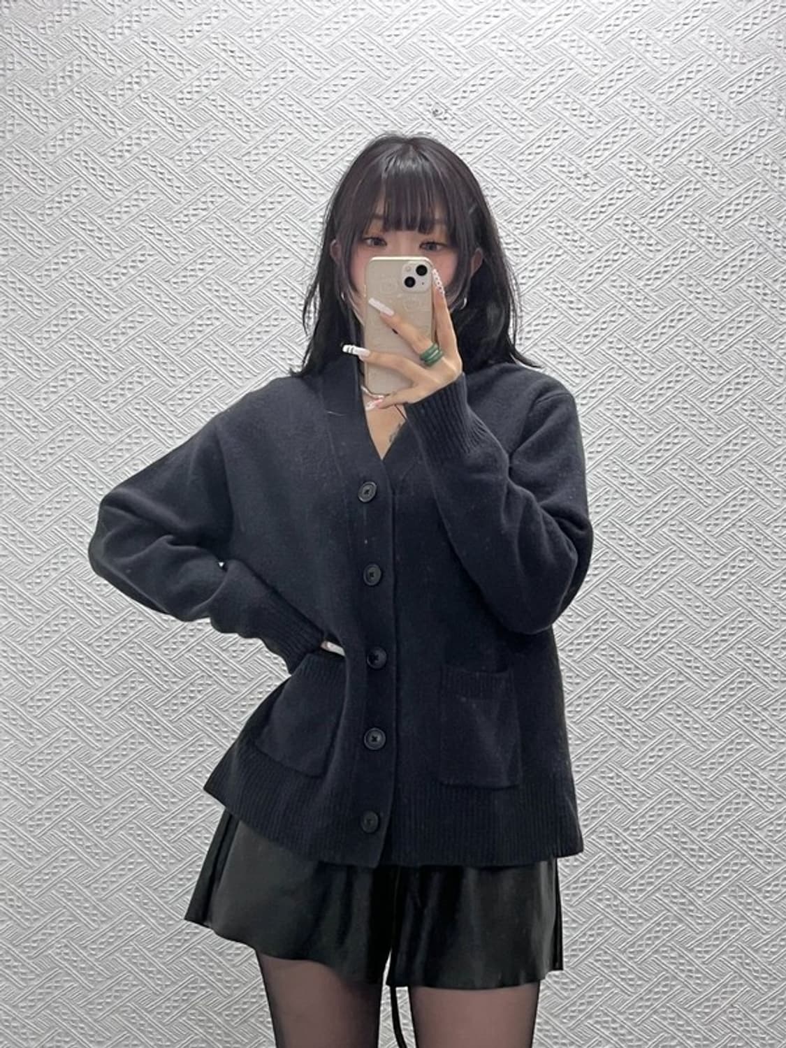 유니클로 빈티지 캐주얼 질샌더 모던시크 버튼 울 가디건 L C10942 상품이미지2