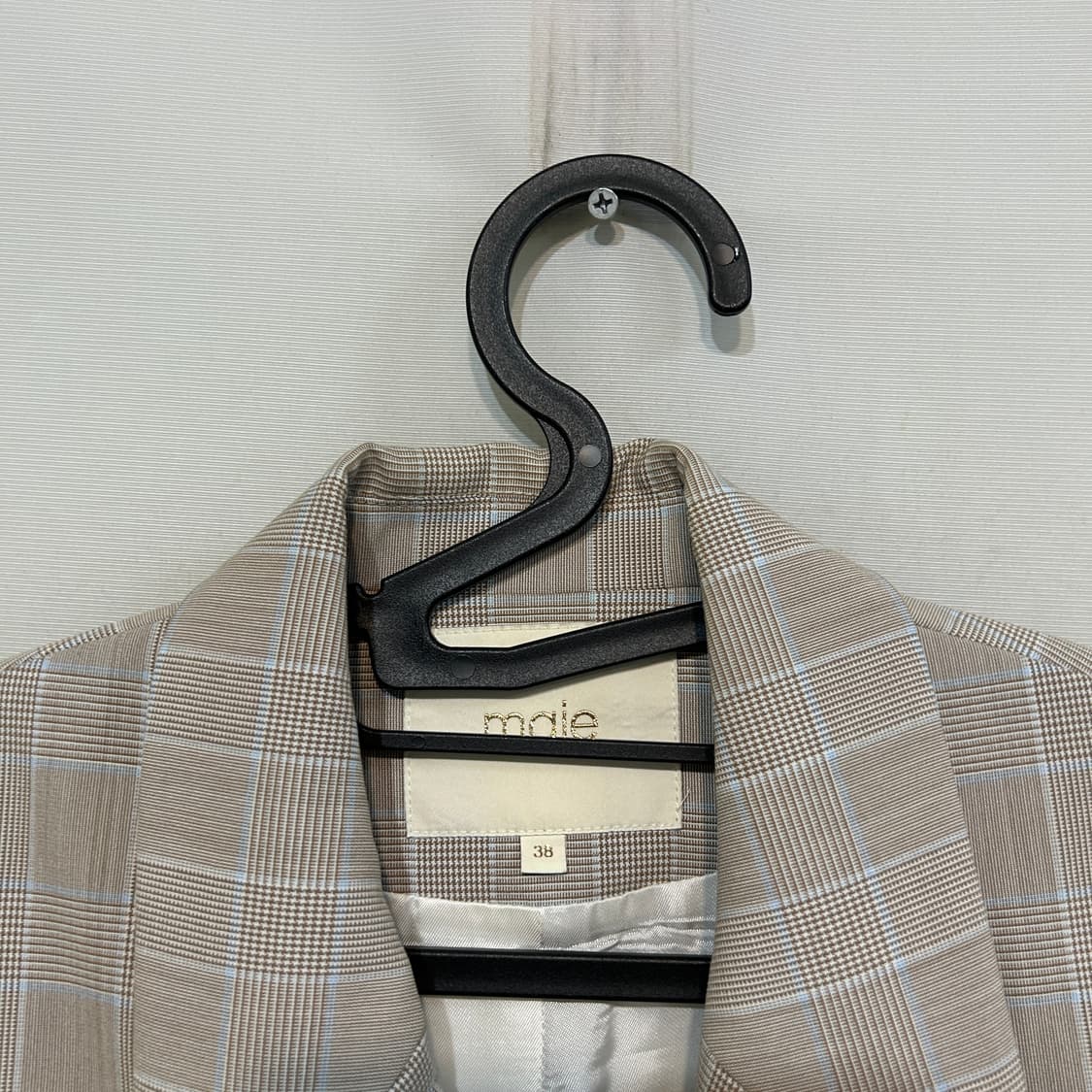 마쥬 여성 체크 자켓 38  상품이미지3