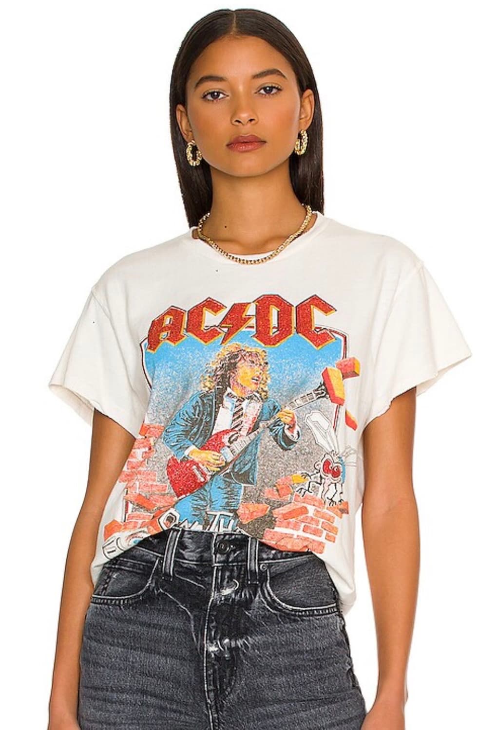 [L] 메이드원 madeworn AC/DC  T SHIRT 상품이미지3
