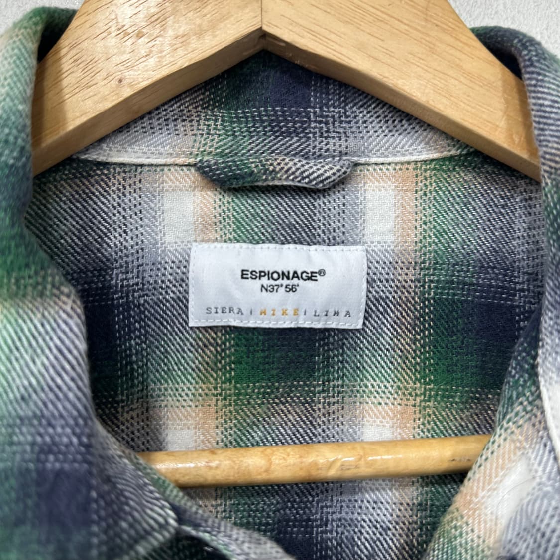 에스피오나지 옴브레 체크 셔츠 상품이미지3