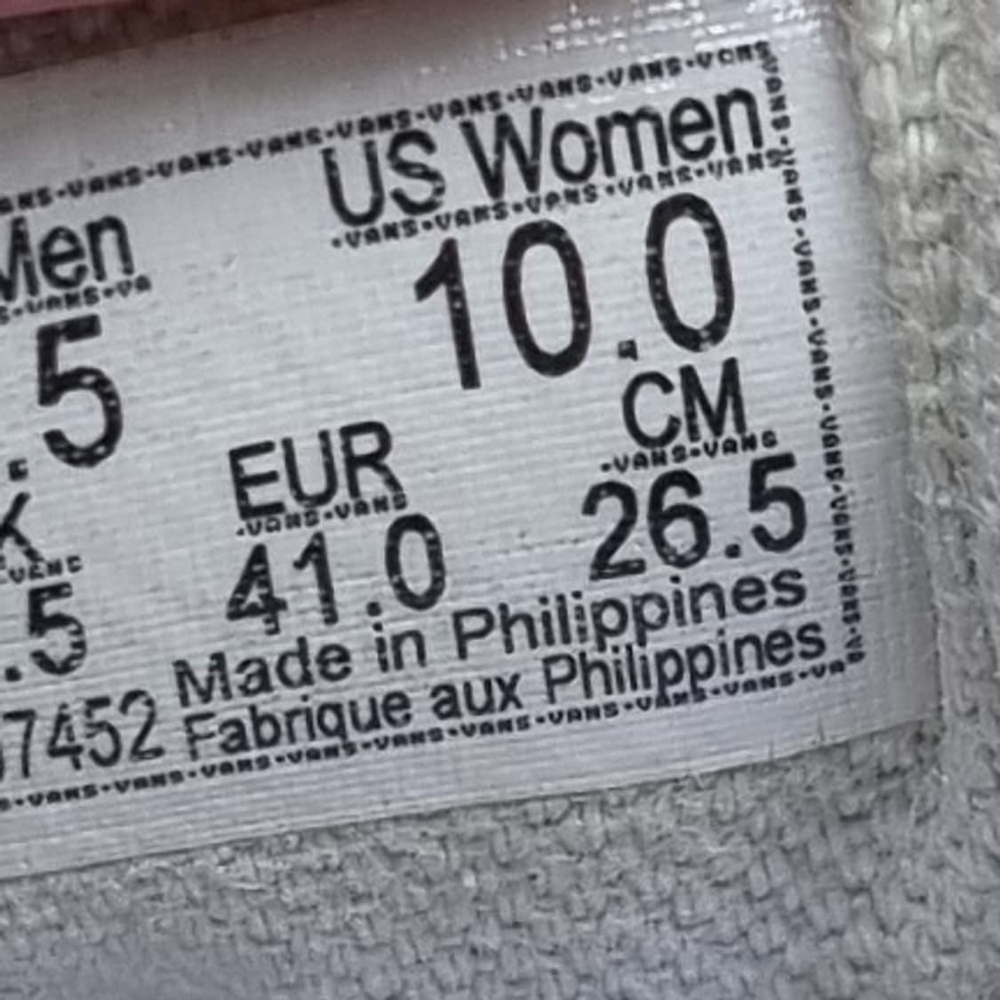 반스 에라 체커보드 남성스니커즈265 상품이미지6