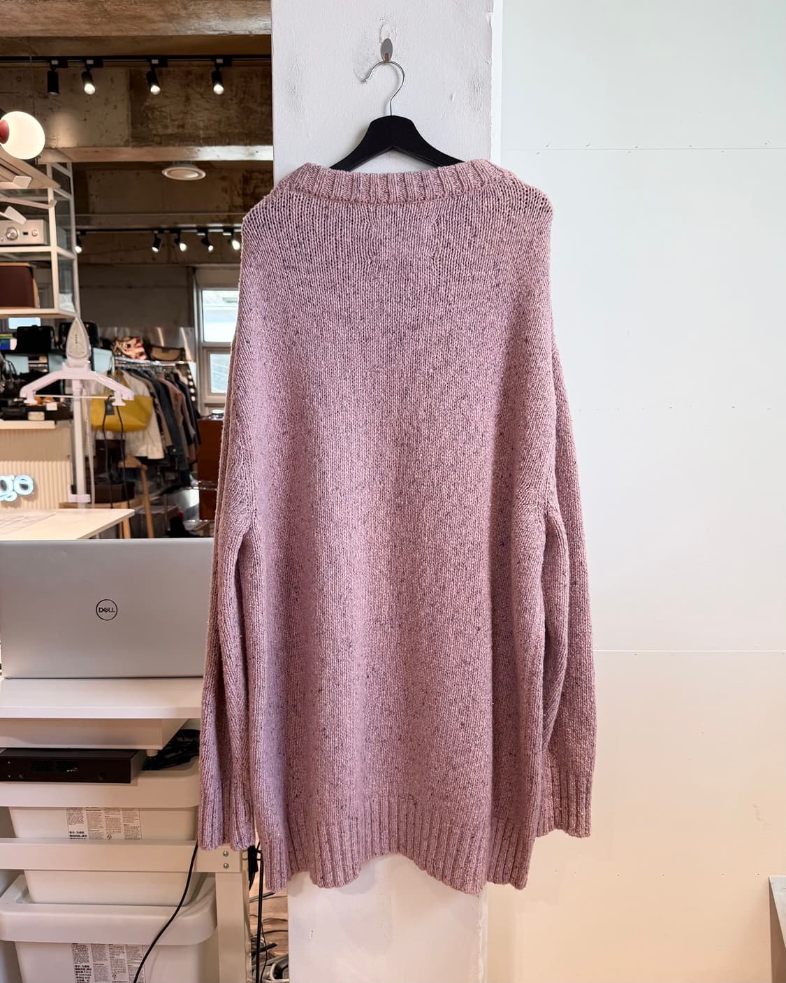 메종 마르지엘라 핑크 오버사이즈 울 니트 상품이미지6