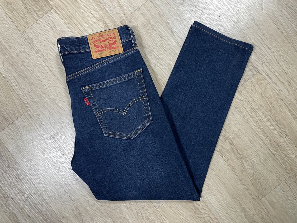 30) 리바이스 매장판 511 슬림핏 기모 진청 데님팬츠(LVC&폴로) 상품이미지1