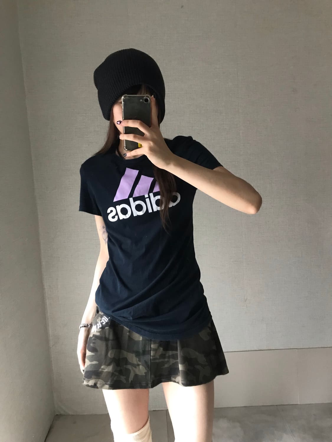 아디다스 빅로고 슬림핏 반팔티셔츠 상품이미지2