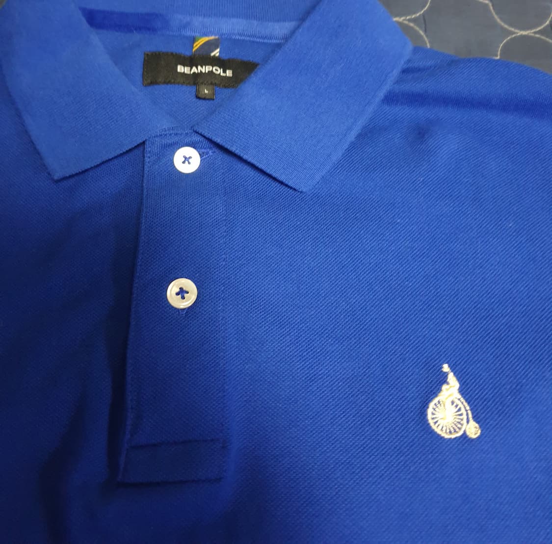 빈폴 클래식 반팔 카라티 블루 (L) 상품이미지2