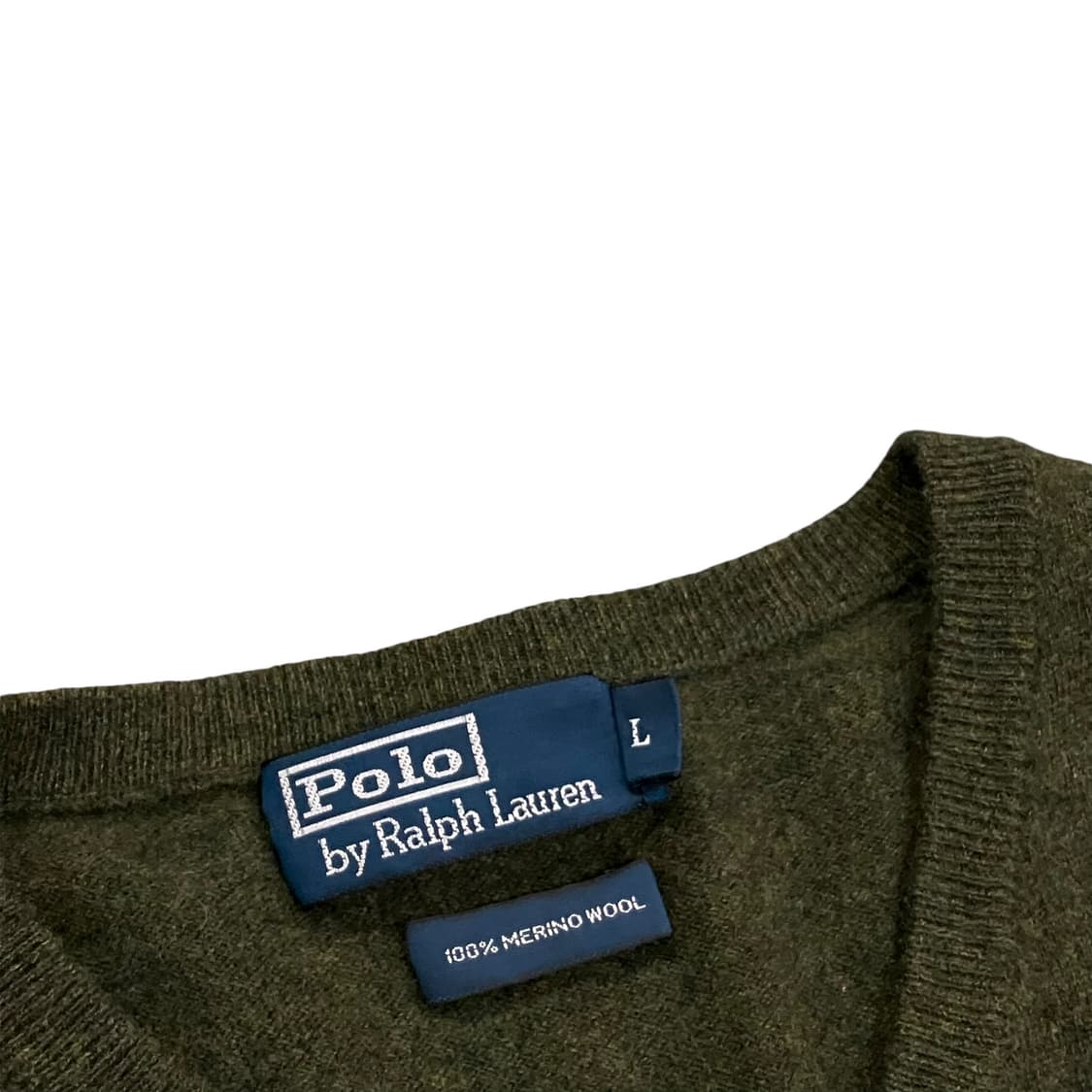 폴로 랄프로렌 메리노울 브이넥 니트 y08305 상품이미지5
