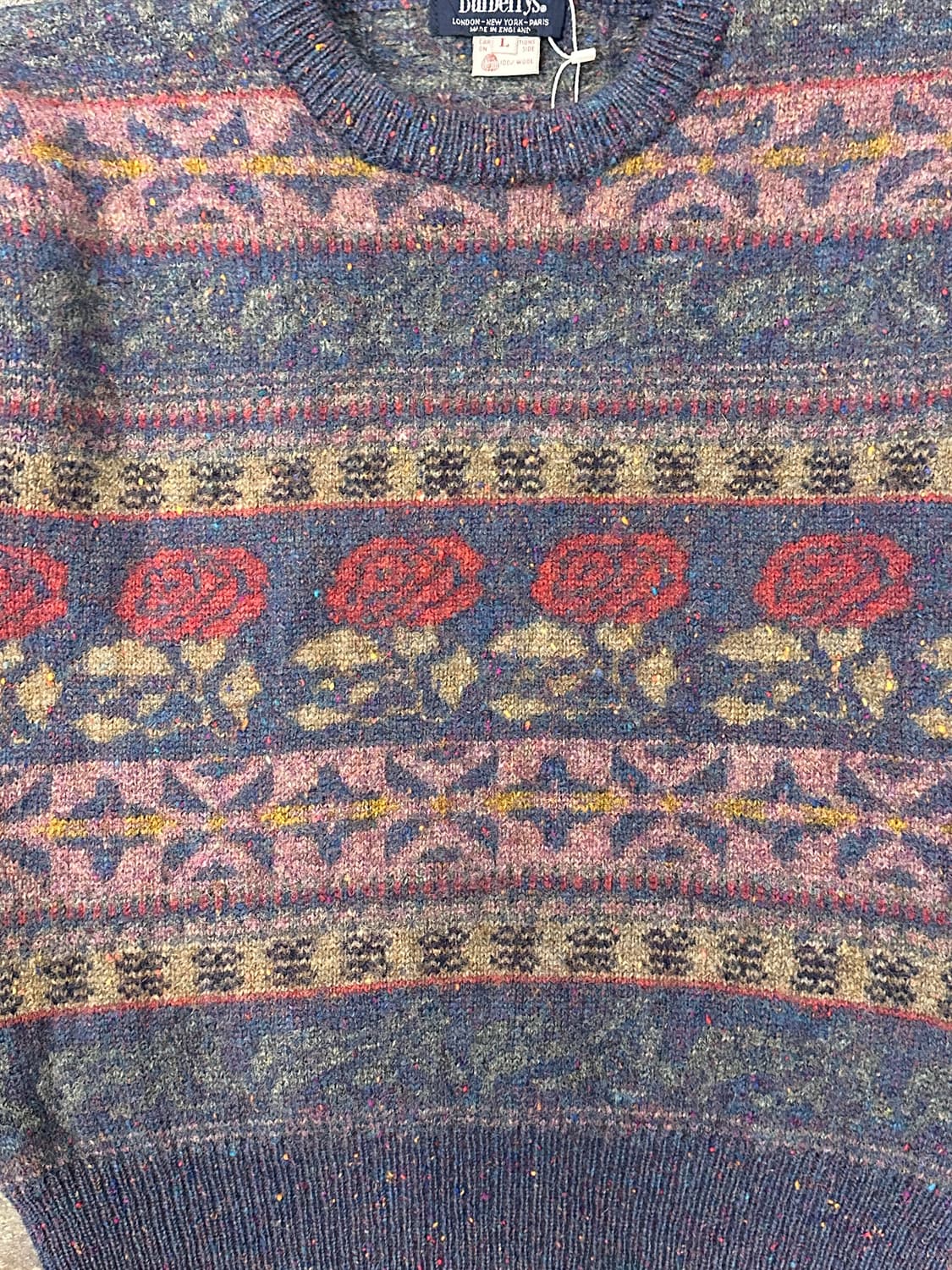90s Burberrys 패턴 니트 스웨터 상품이미지3
