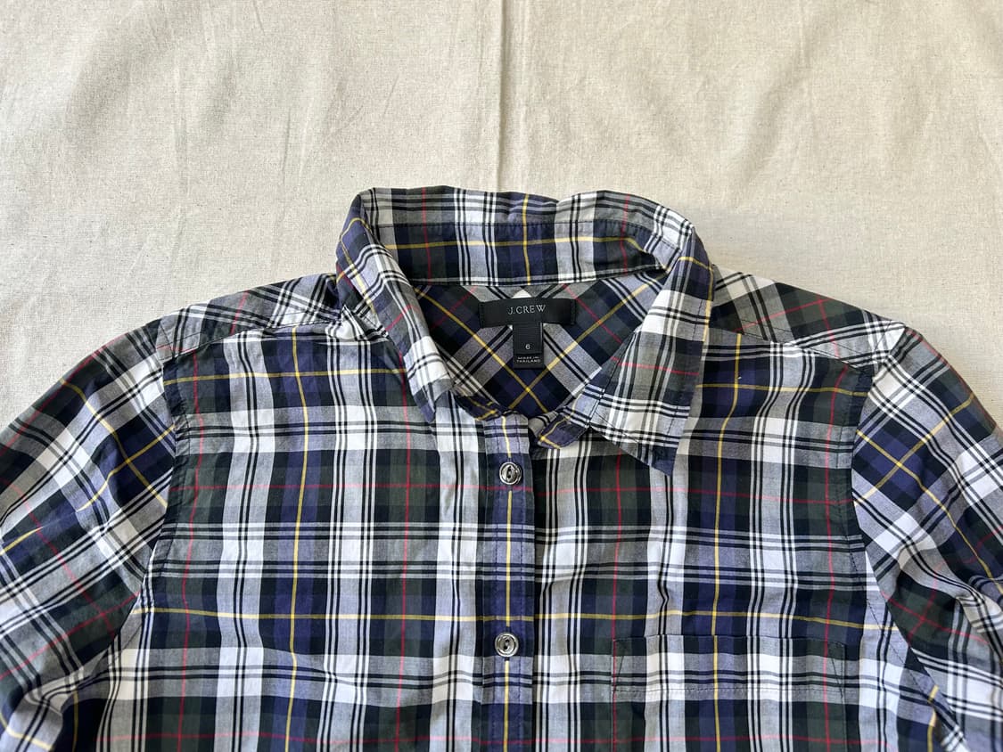 블랙 타탄 체크 셔츠 상품이미지2