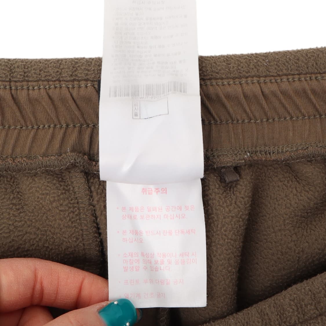스노우피크 카키 플리스 포켓 팬츠 상품이미지10