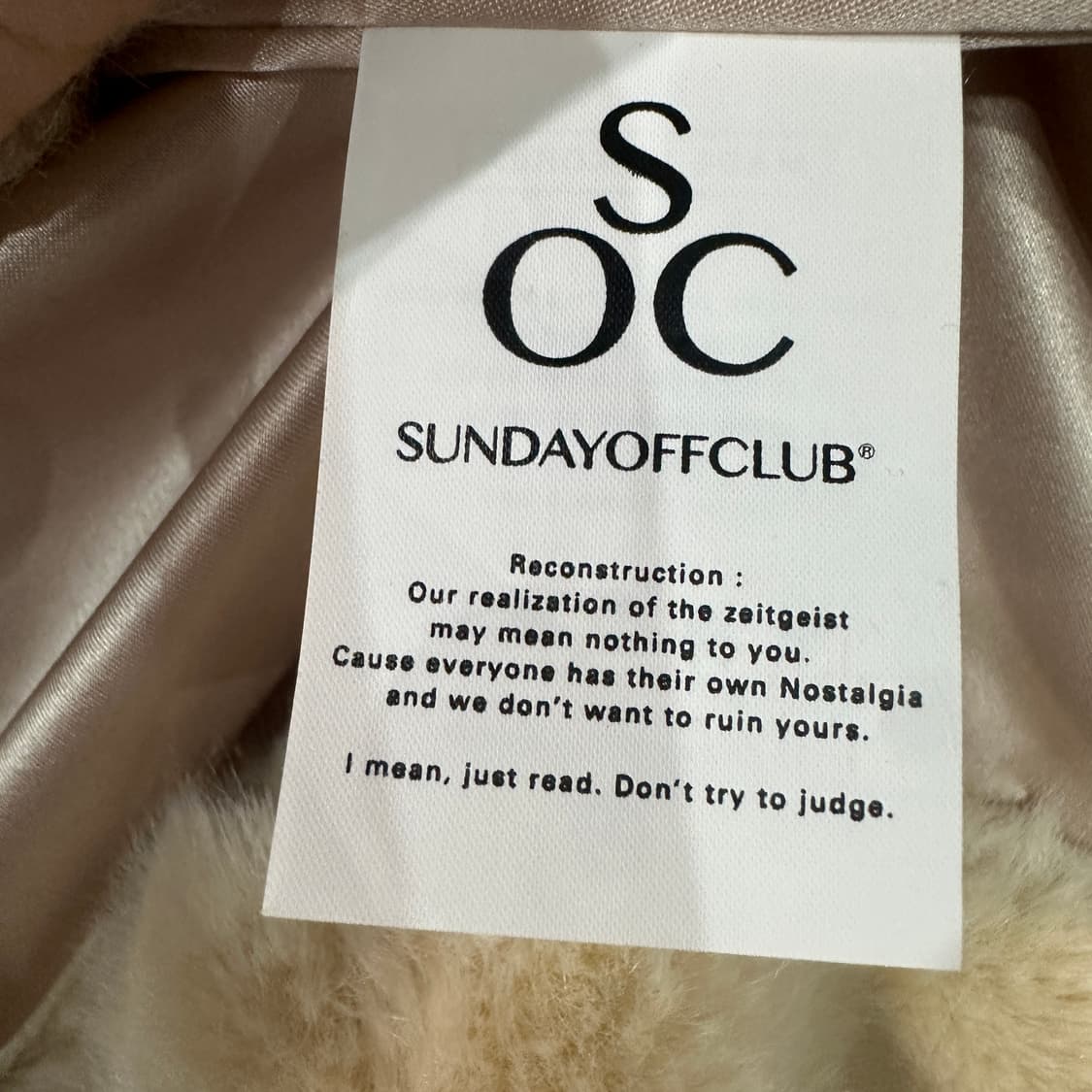 선데이오프클럽 퍼 자켓 상품이미지5