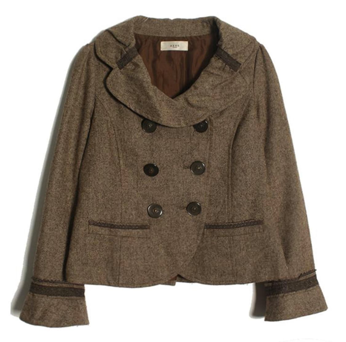 엑시즈팜 라떼갸루 더블 숏코트 리즈리사 세실맥비 상품이미지1