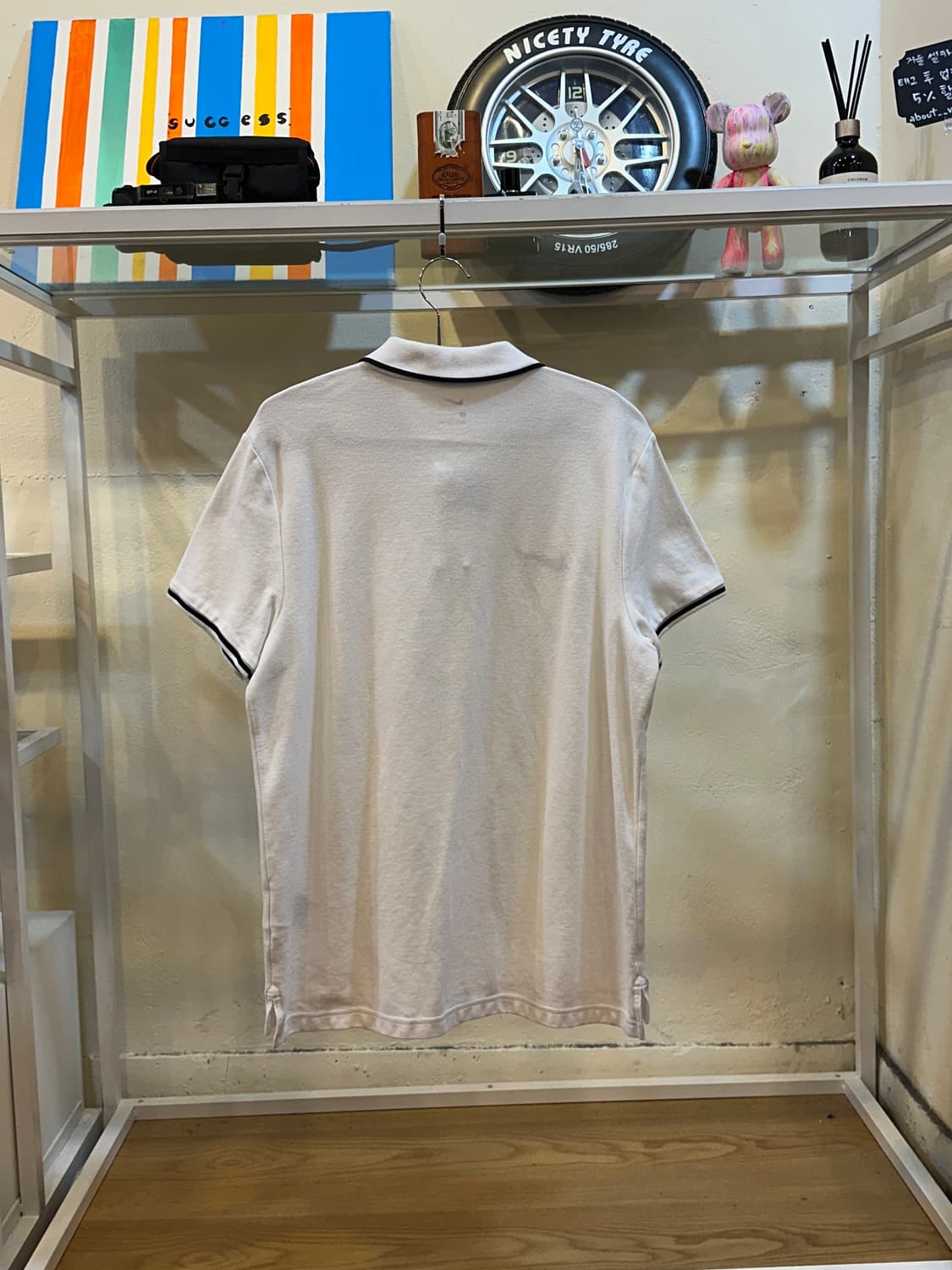 나이키 스우시 로고 반팔 카라티 L 상품이미지5