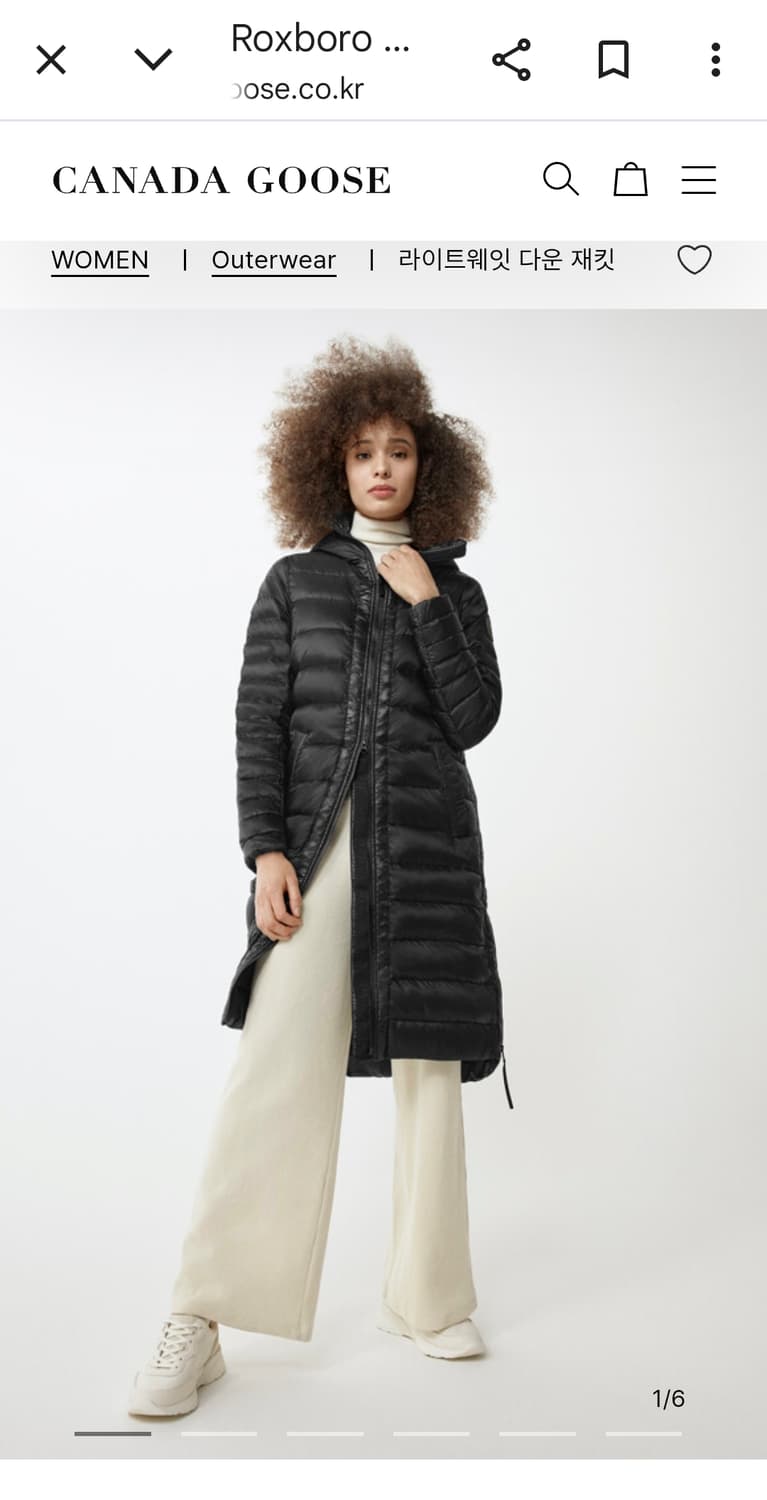 캐나다구스 록스보로 코트 블랙라벨 XS 상품이미지1
