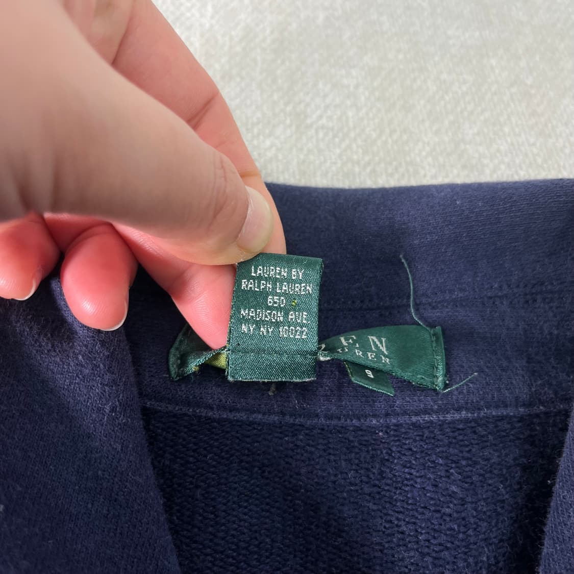 W 95 폴로랄프로렌 코튼 웨스턴 네이비 셔츠 자켓 상품이미지3