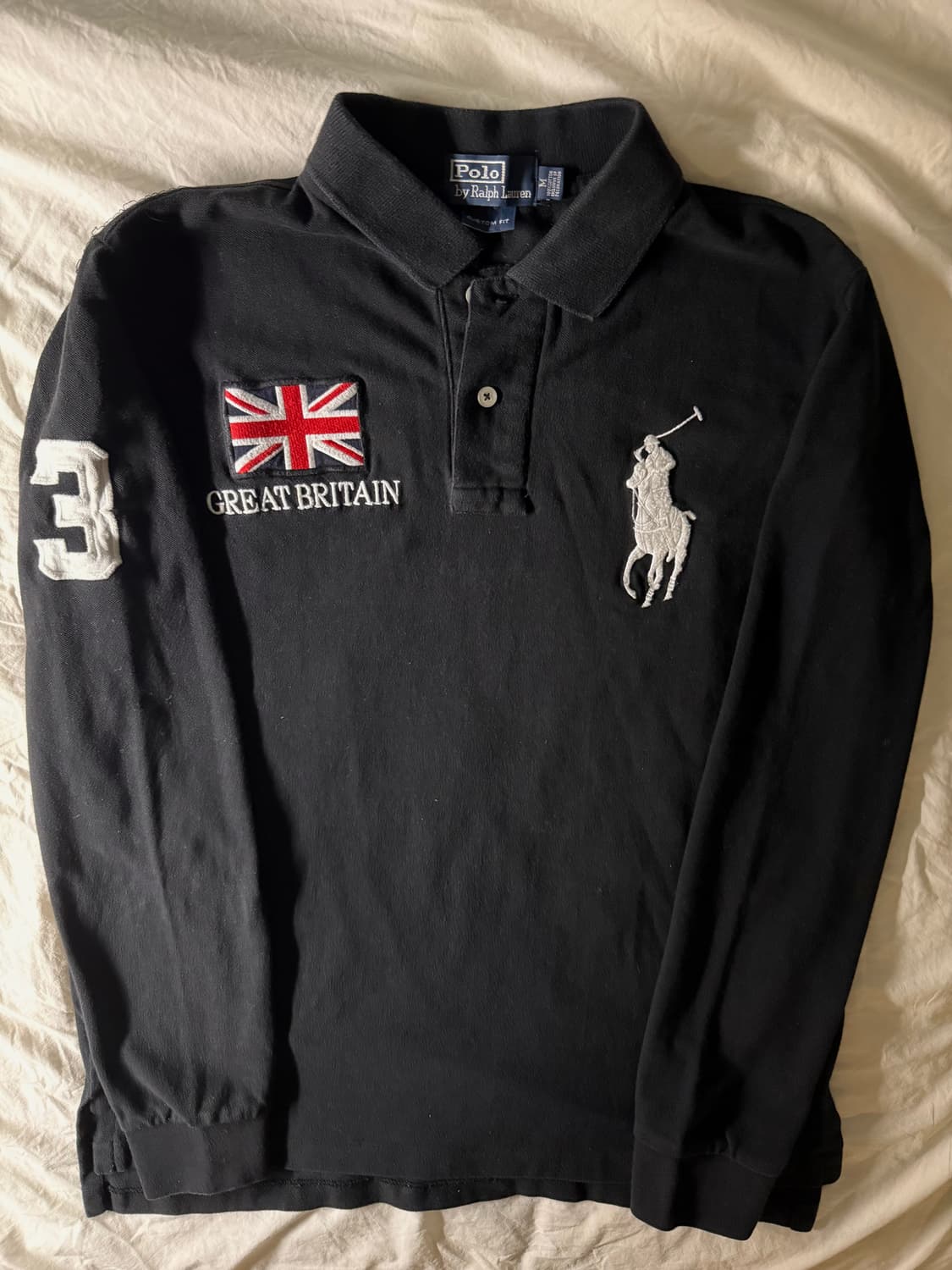 폴로 빅포니 브리튼 카라티 롱슬리브 블랙 상품이미지2