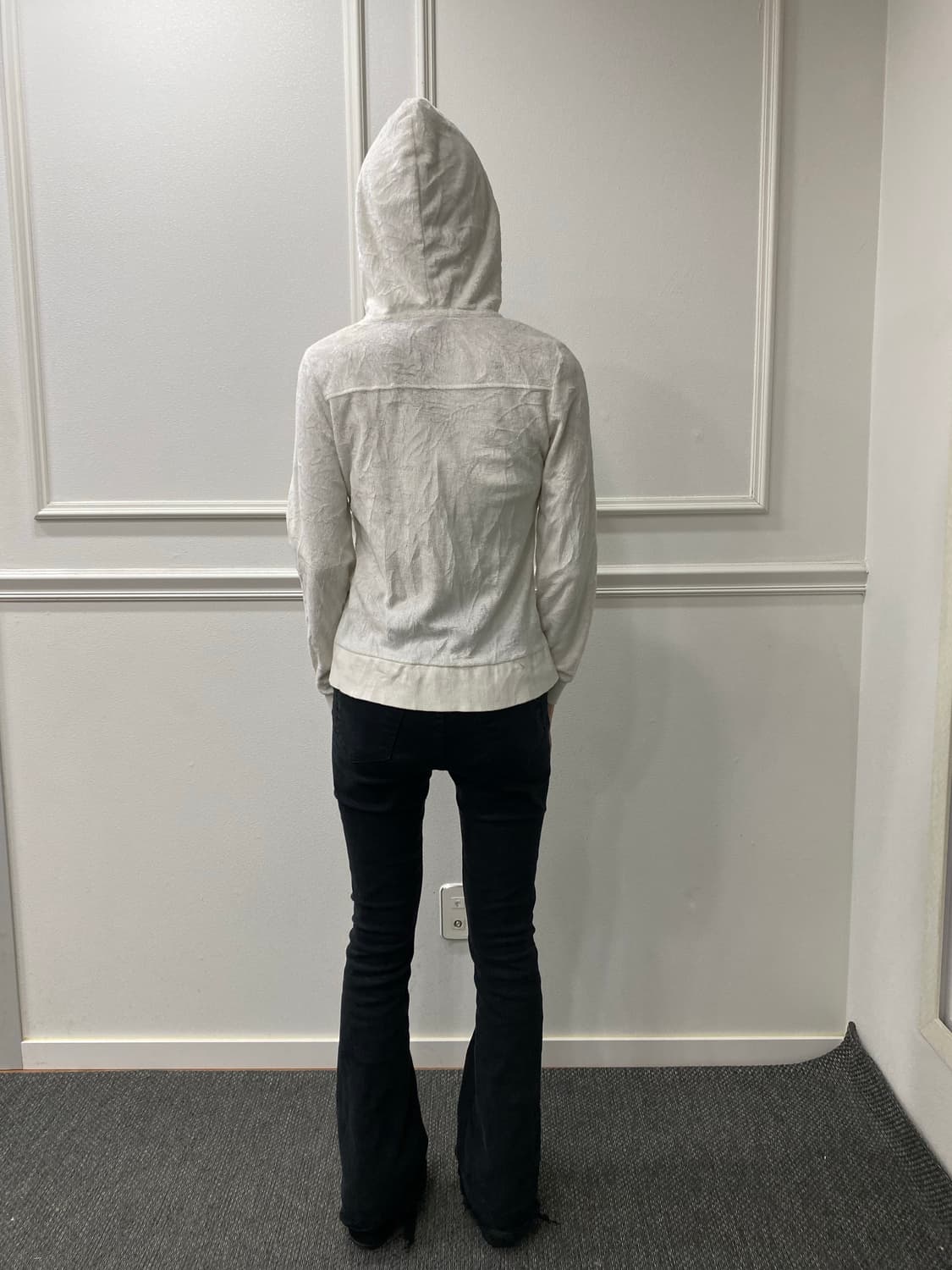 [Tralala]Gal Mood White Hoodie Zip Up 상품이미지9
