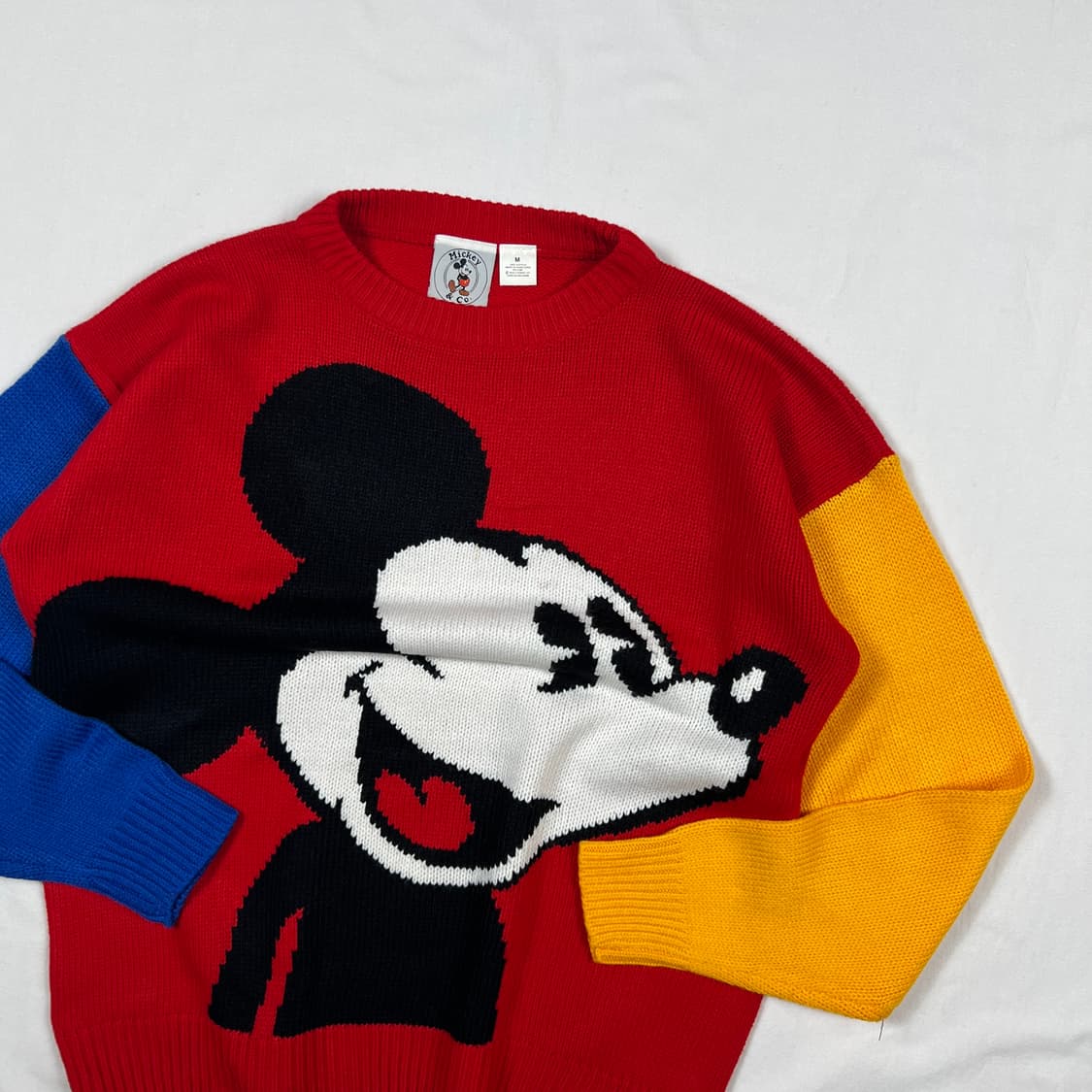 90’s 디즈니 미키마우스 카툰 멀티컬러 니트 상품이미지2