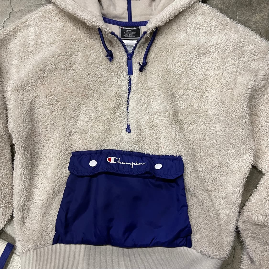 Champion 보아털 후드 집업 아노락 상품이미지2