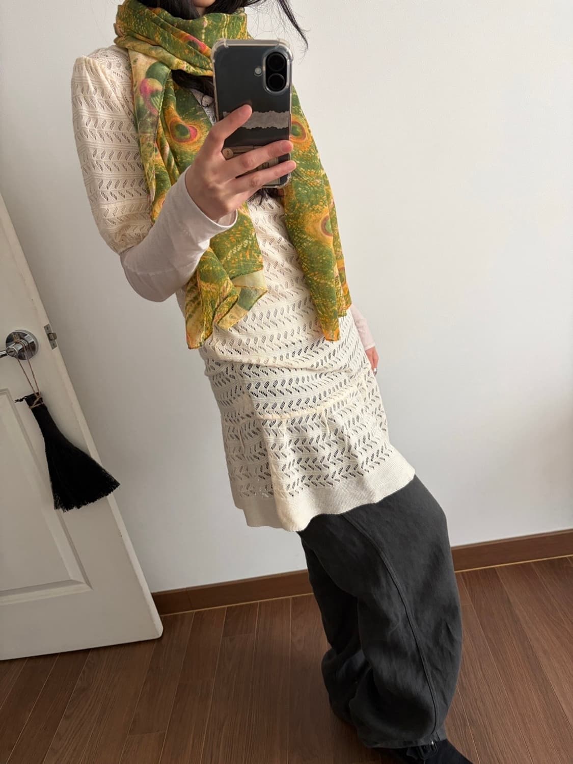 patterned scarf 상품이미지4