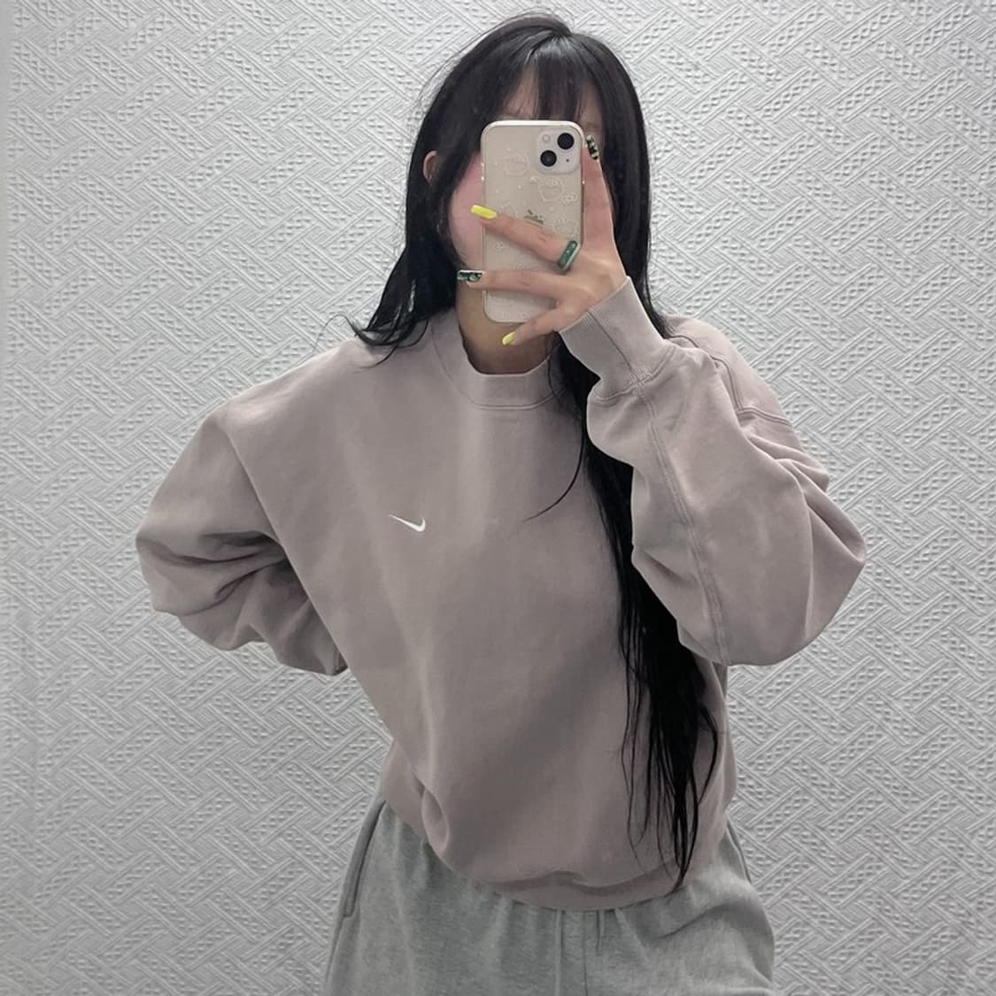 나이키 NRG 솔로 스우시 폭닥 카페라떼 맨투맨 L C07398 상품이미지2