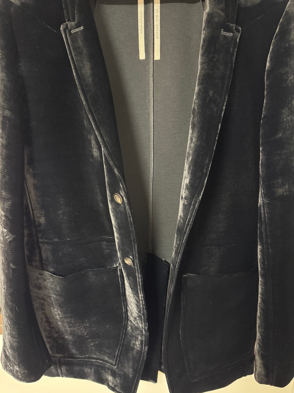 릭오웬스 22FW 리도 벨벳 자켓 W44사이즈 상품이미지7