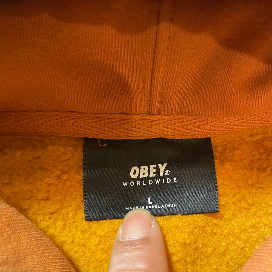 오베이 빅로고 후드 상품이미지4