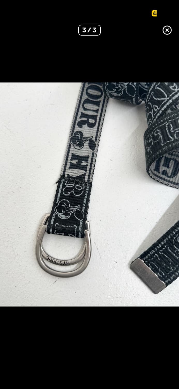 히스테릭 글래머 시그니처 코튼 벨트 상품이미지3