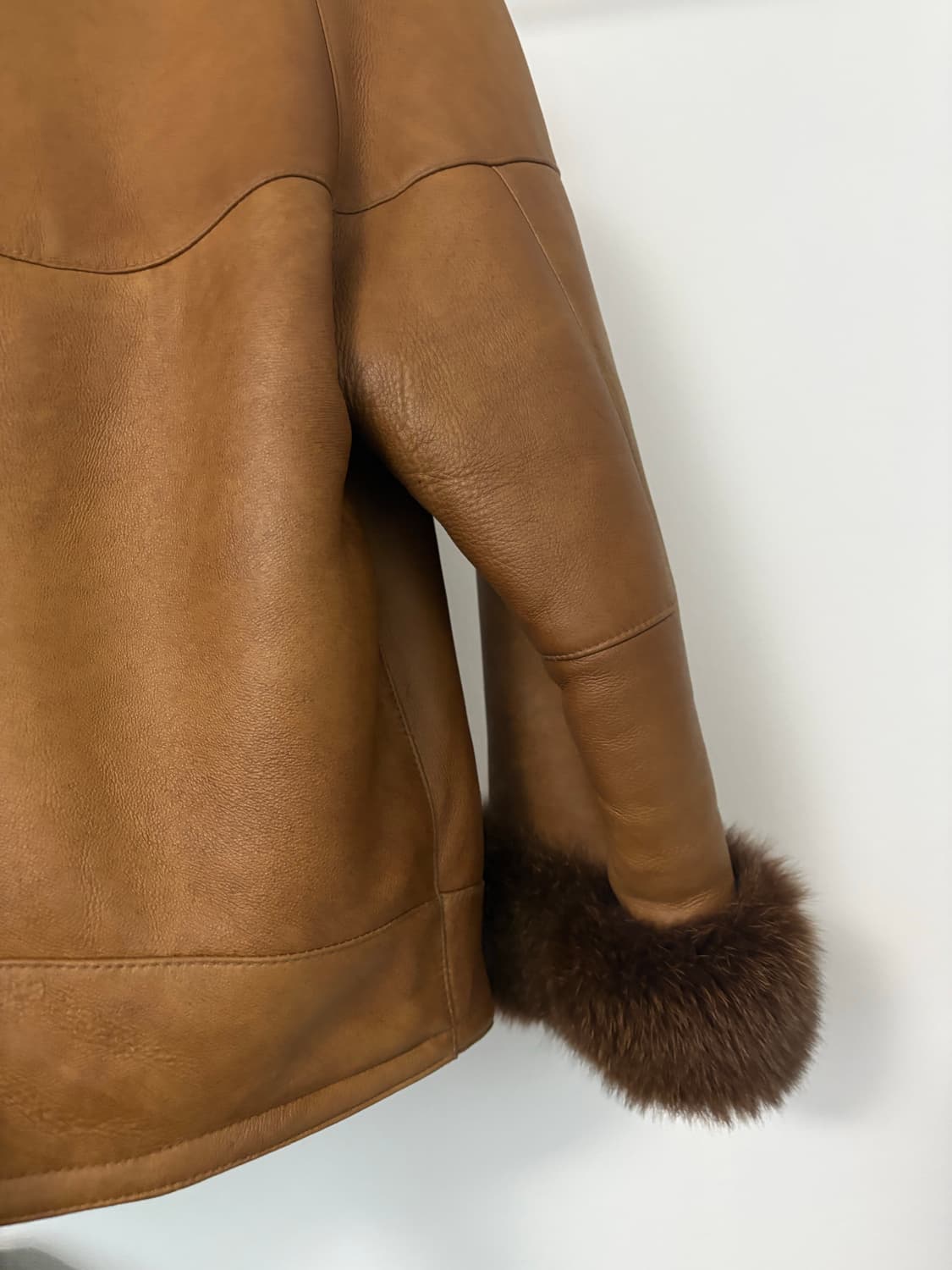 Capacci 이태리 무스탕 레더자켓 빈티지 상품이미지4