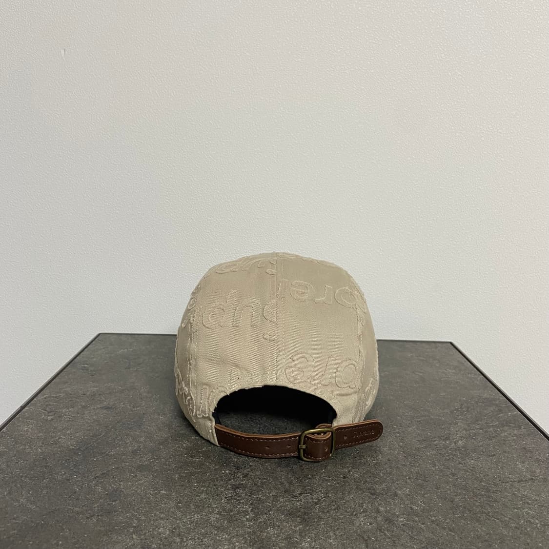 (OS) 슈프림 박스로고 캠프캡 모자 워시드 탄 상품이미지4