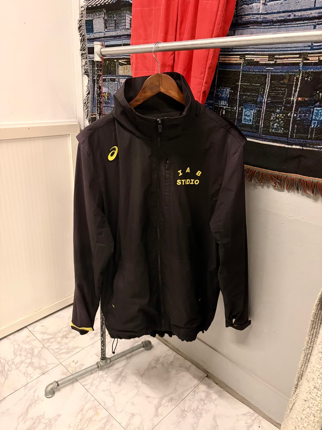 (정품/XL)아이앱스튜디오x아식스 바람막이 a1 상품이미지2