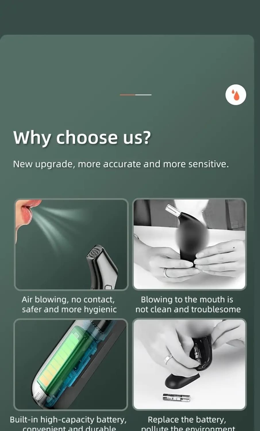 휴대용 충전식 음주측정기 상품이미지3