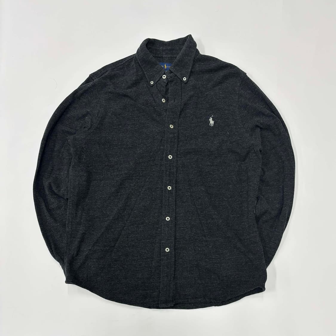 폴로 랄프로렌 큐알택 그레이 코튼 셔츠(L) 상품이미지3