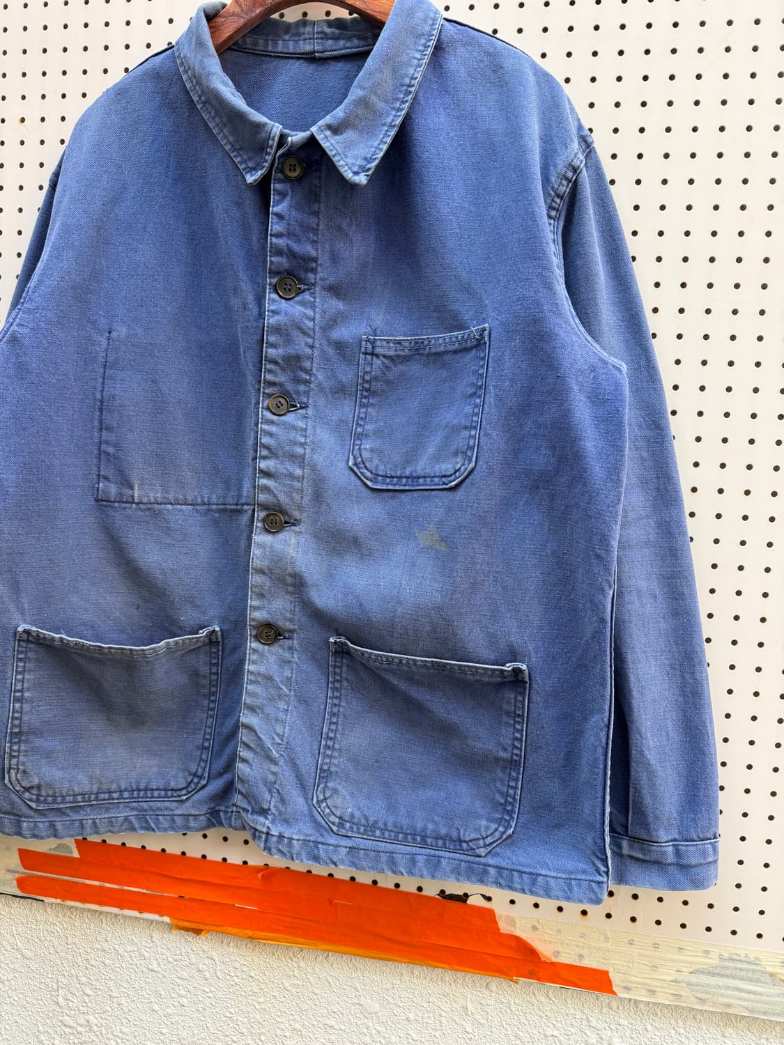 FADED WASHED BLUE OLD VINTAGE 프렌치워크자켓 상품이미지6