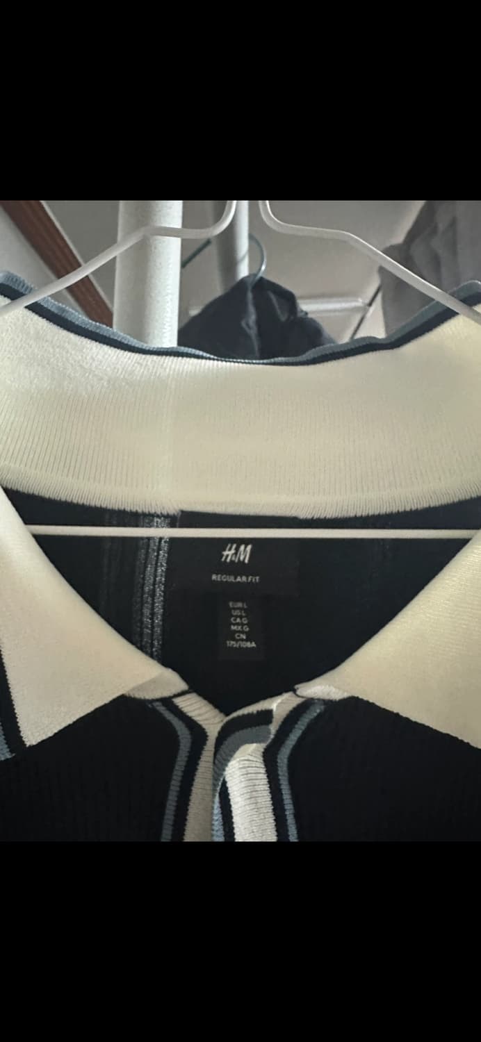 H&M 리브니트 셔츠 레귤러핏 L 상품이미지3