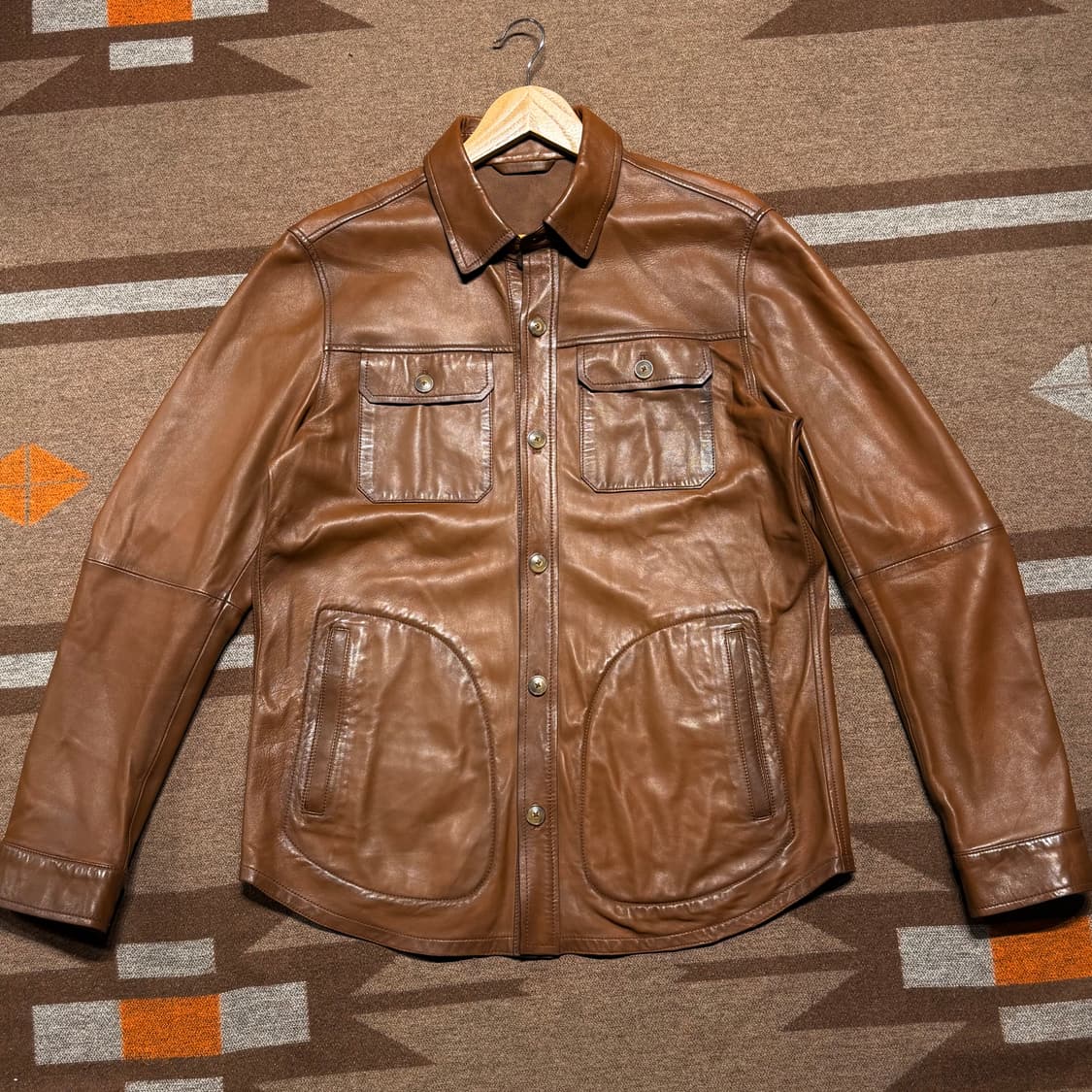 마시모두띠 램스킨 셔츠 자켓 L 양가죽 상품이미지1