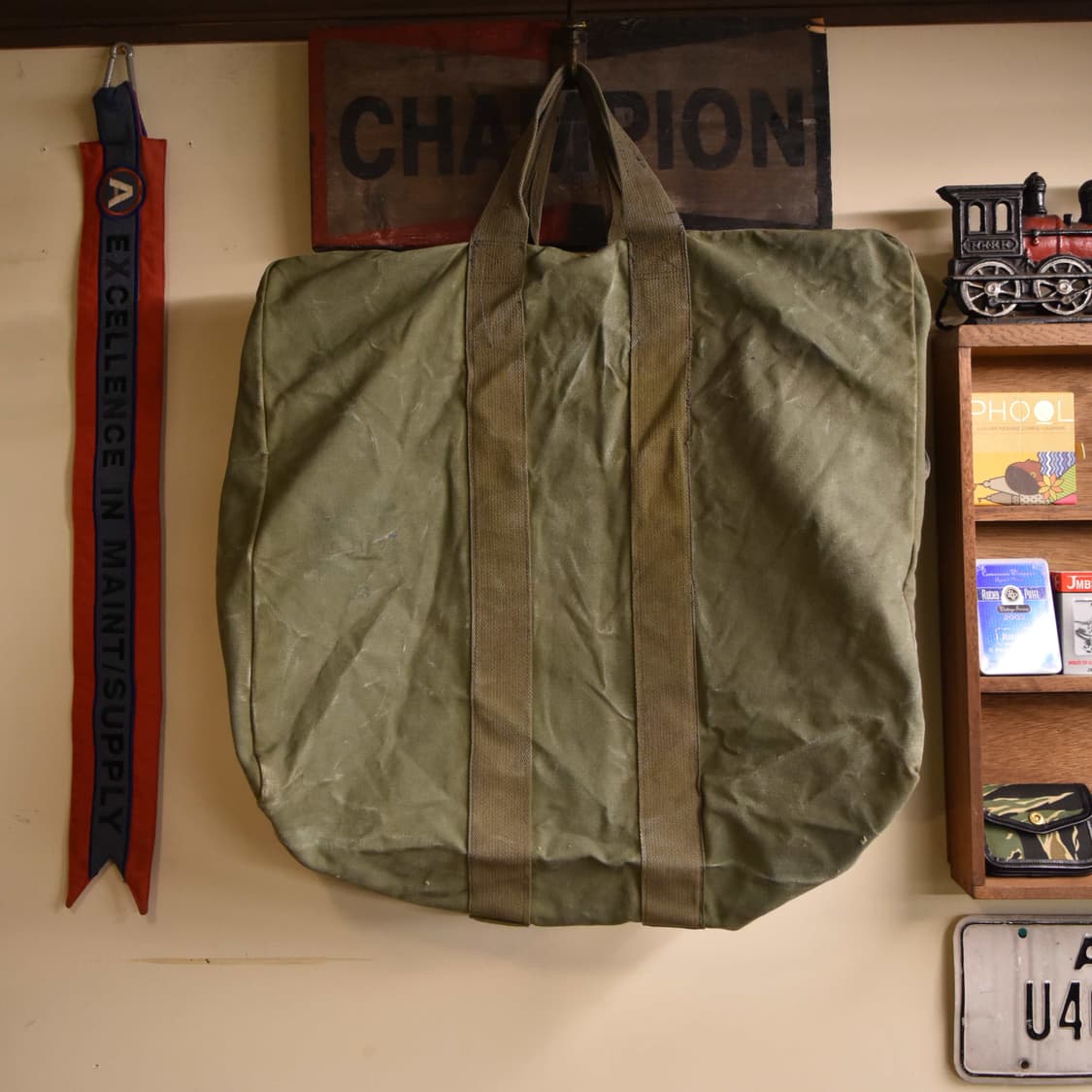 미군 오리지널 조종사 캔버스 키트백 S139 상품이미지1