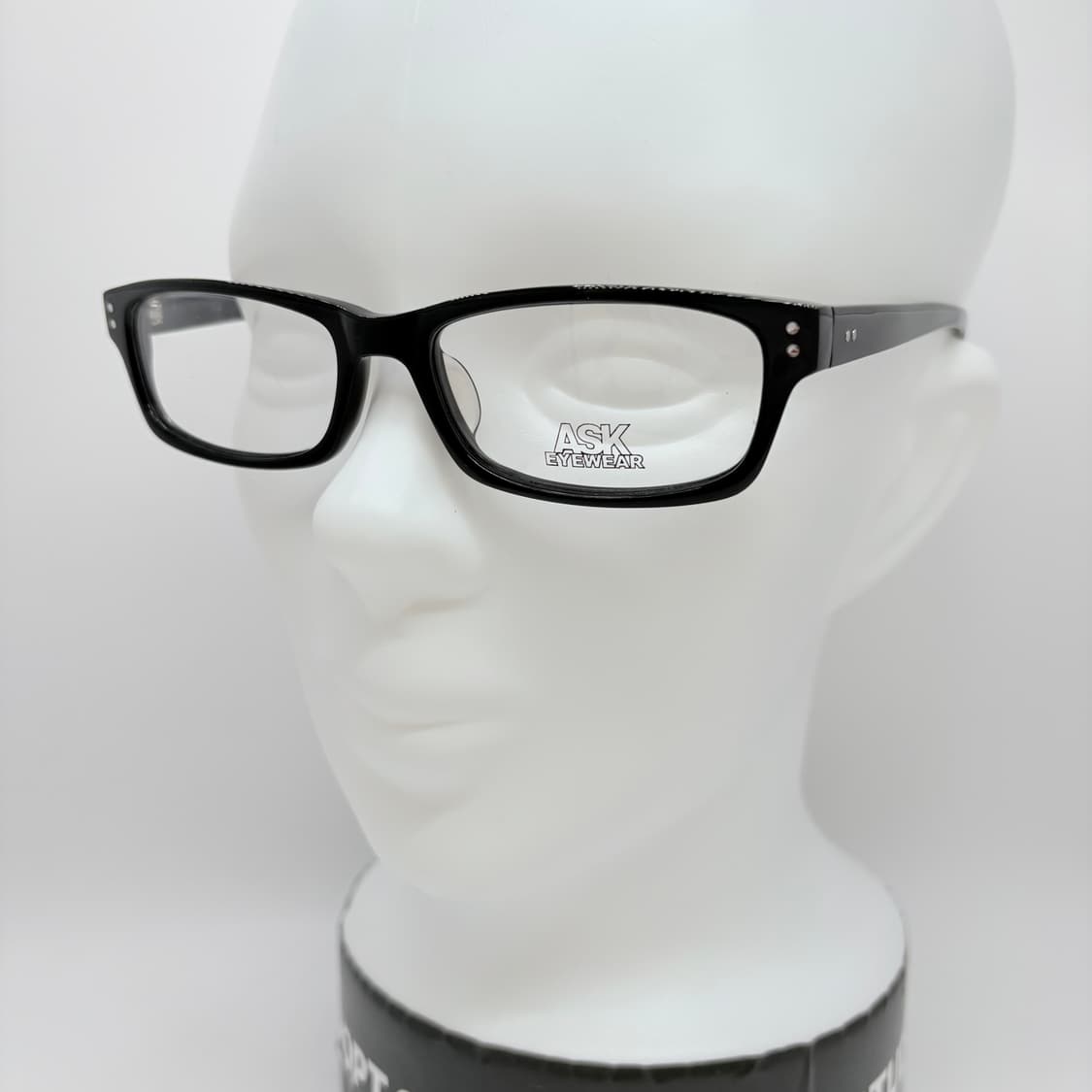 ASK 슬림 사각 블랙 빈티지 뿔테 상품이미지5