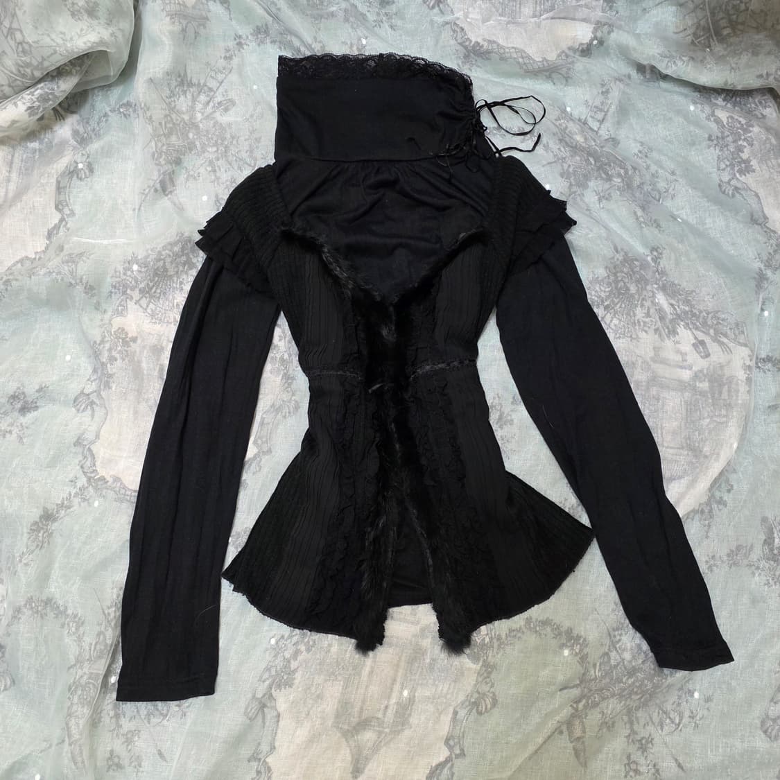 빈티지 고딕 페어리 로걀 공겜여주 목폴라 베스트 세트 상품이미지1