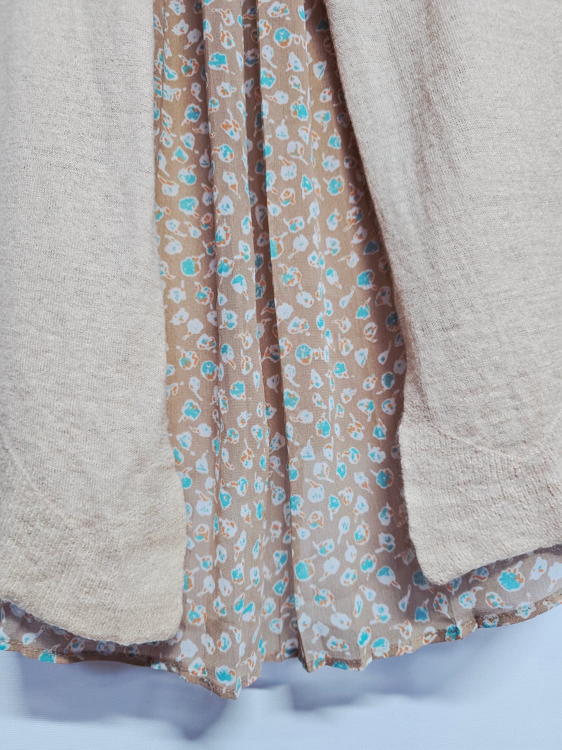 thursdayisland 베이지색 레이어드 니트 가디건85 상품이미지6