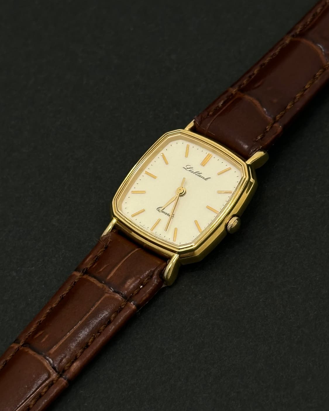 오리엔트 브라운 스트랩 쿼츠 시계 상품이미지3