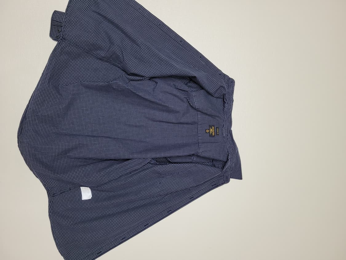 후아유 WHO.A.U 남자 오버핏 체크 셔츠 120 네이비 상품이미지8