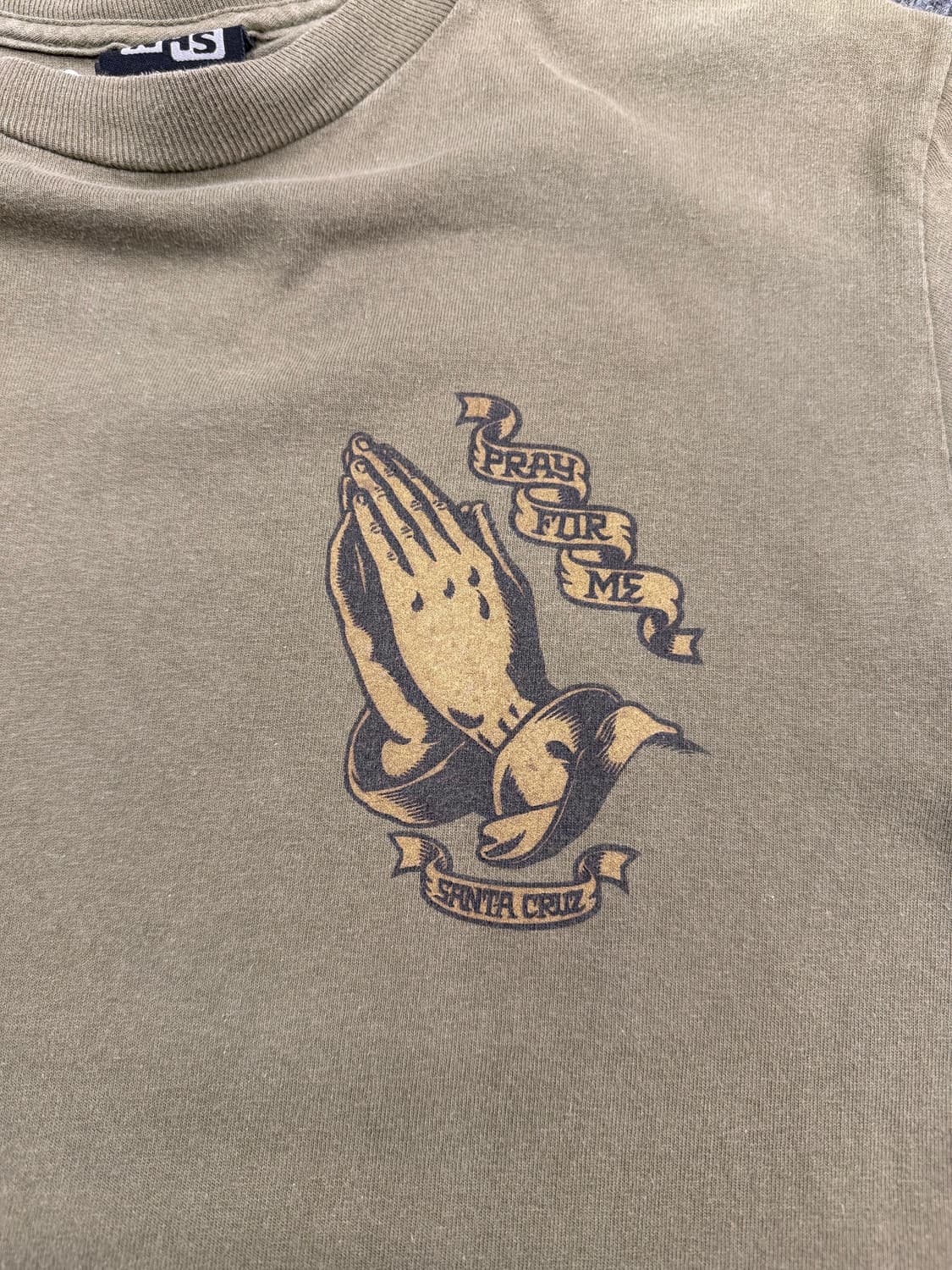 OS) 산타 크루즈 빈티지 pray for me 프린팅 반팔 티셔츠 상품이미지3